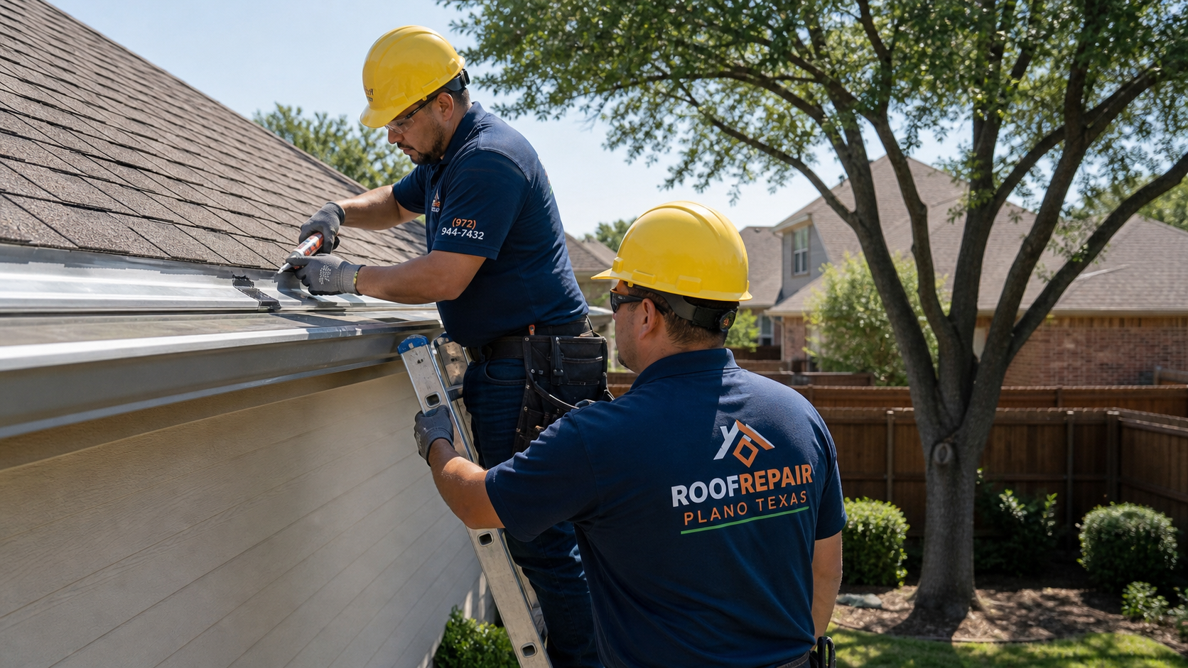 North Texas roof storm repair work
